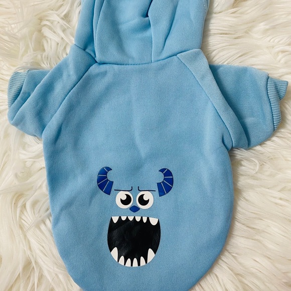 Blue Monster University Sweater Small Dog Clothes - Picture 2 of 3